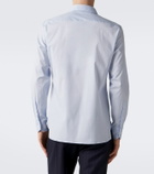 Zegna Cotton-blend poplin shirt