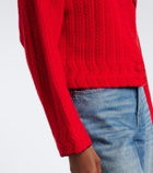Chloé Embroidered wool and cashmere cardigan