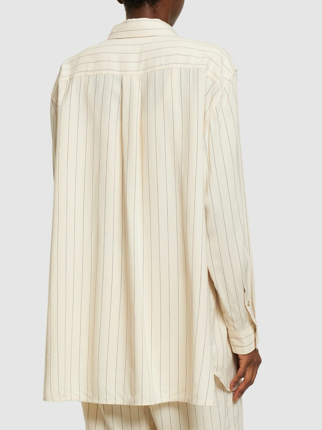 Toteme Women's Viscose and Wool Shirt Beige
