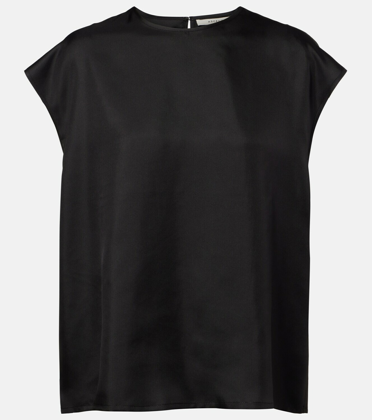 Asceno Dasha silk twill top
