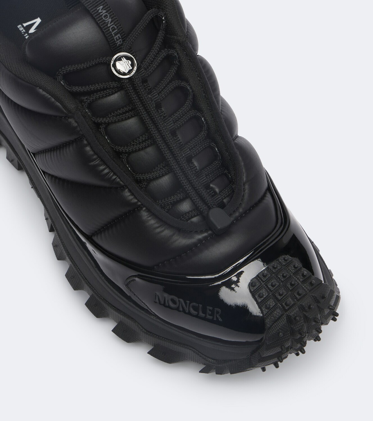 Moncler Trailgrip Puffer leather-trimmed sneakers