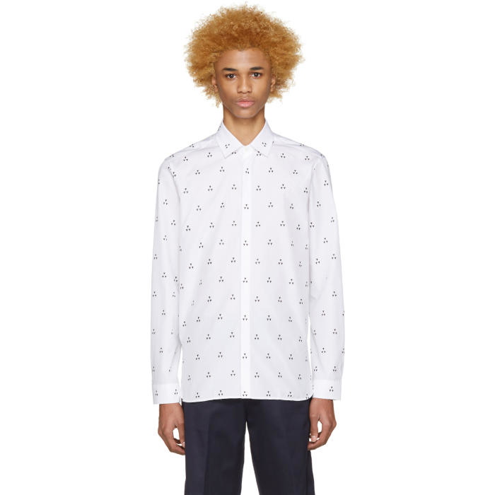 Photo: Neil Barrett White Micro Batik Shirt