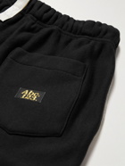 Abc. 123. - Wide-Leg Logo-Appliquéd Cotton-Jersey Drawstring Shorts - Black