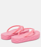 Jimmy Choo - Diamond logo platform thong sandals