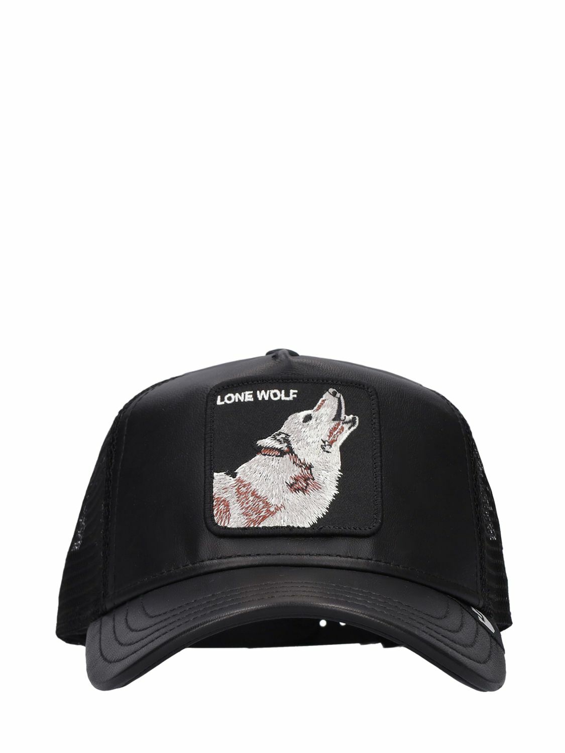 GOORIN BROS Lone Wolf Leather & Mesh Cap