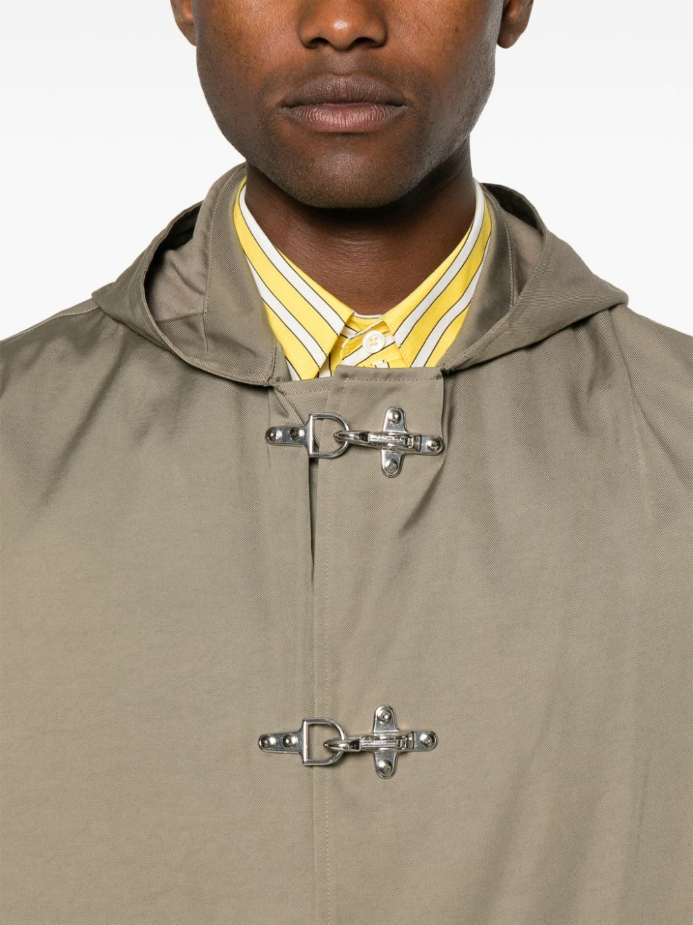Labrum London Neutral Hooded Parka Coat