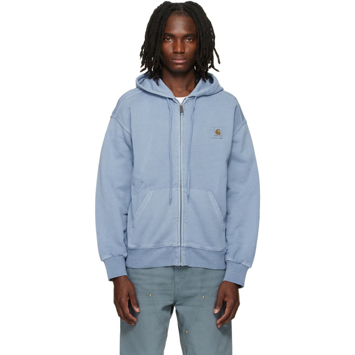 Photo: Carhartt Work In Progress Blue Nelson Hoodie