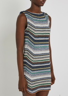Missoni Striped Metallic-knit Mini Dress Multicoloured