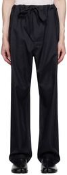 Maison Margiela Navy Drawstring Trousers