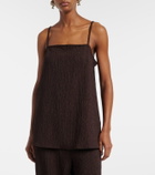 Jade Swim Iris seersucker top
