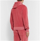 TOM FORD - Cotton-Blend Velour Zip-Up Hoodie - Pink