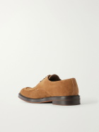 Manolo Blahnik - Newbury Suede Derby Shoes - Neutrals