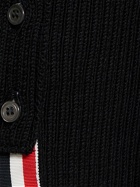 THOM BROWNE - Wool Knit V-neck Cardigan