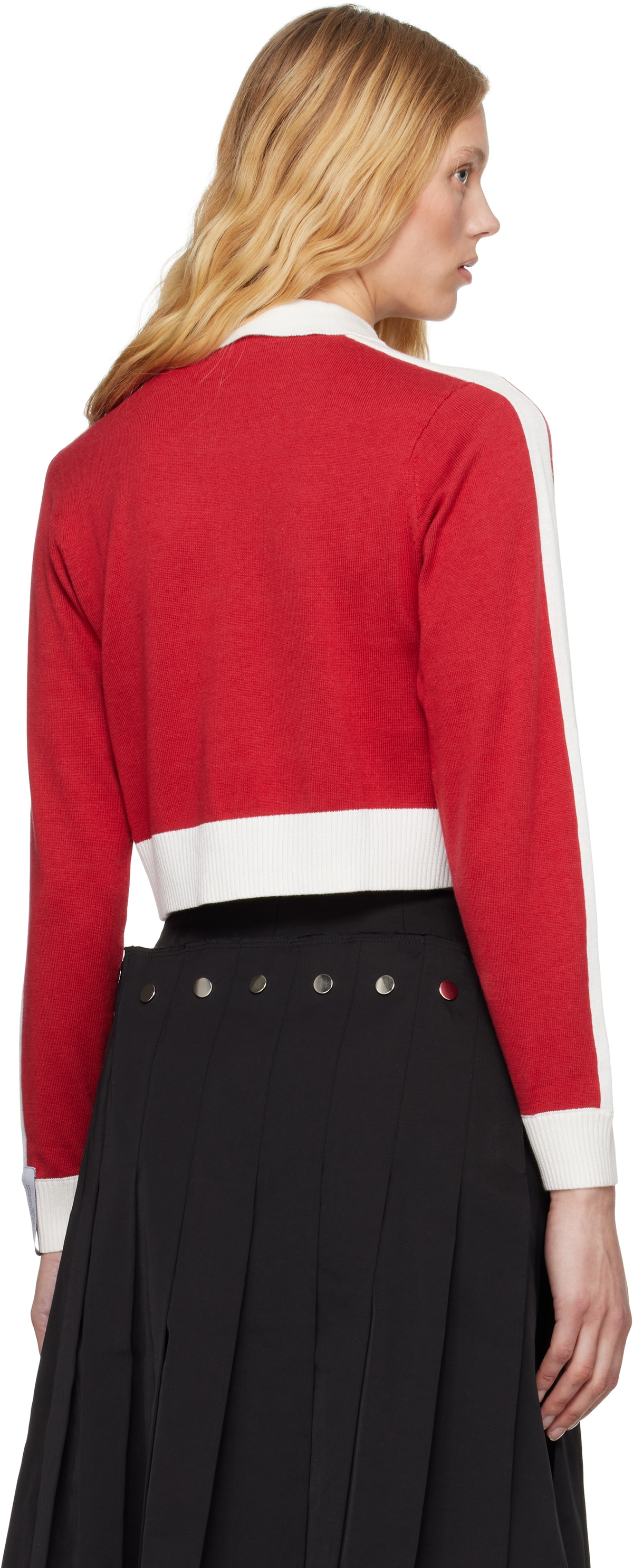 Rokh Red Contrasted Polo