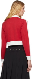 Rokh Red Contrasted Polo