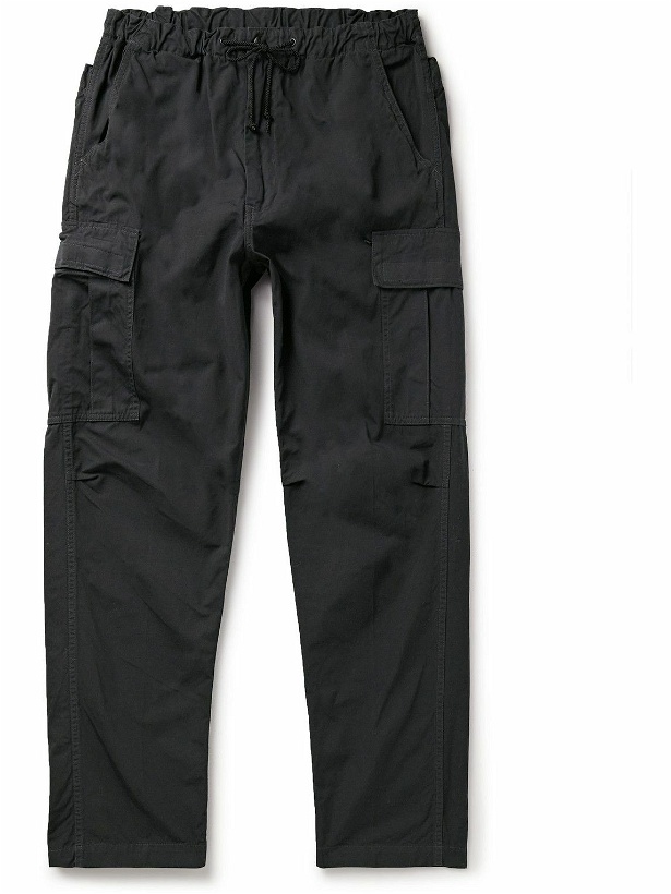 Photo: OrSlow - Easy Straight-Leg Combed Cotton-Poplin Cargo Trousers - Gray