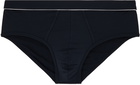 ZEGNA Navy Piping Briefs