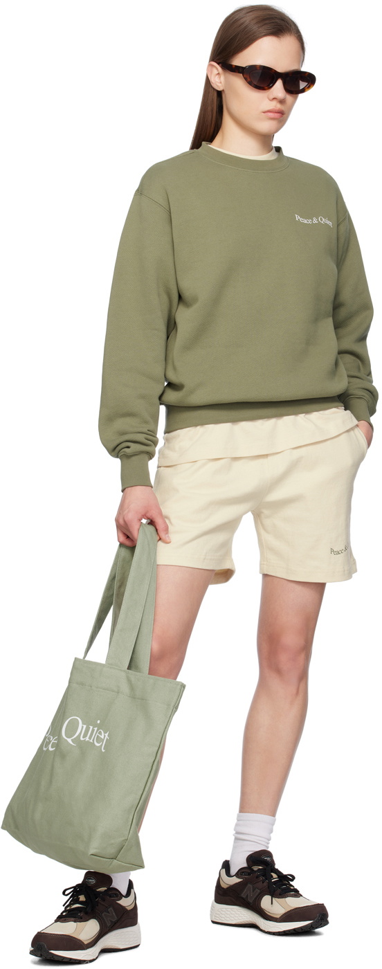 Museum of Peace & Quiet Khaki Wordmark Sweatshirt