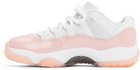 Nike Jordan White & Pink Air Jordan 11 Low Sneakers