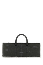 Dentro Grey Leather Otto Handbag