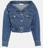Alexander McQueen Cropped denim jacket