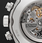 Zenith - El Primero Sport 45mm Stainless Steel and Alligator Watch - Silver