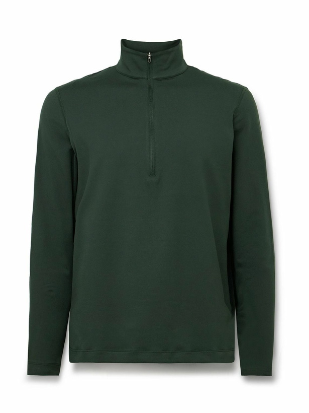 Photo: Lululemon - Stretch Recycled-Jersey Half-Zip Top - Green