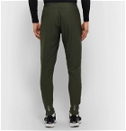 Under Armour - Qualifier Slim-Fit Tapered Panelled Jersey Track Pants - Green