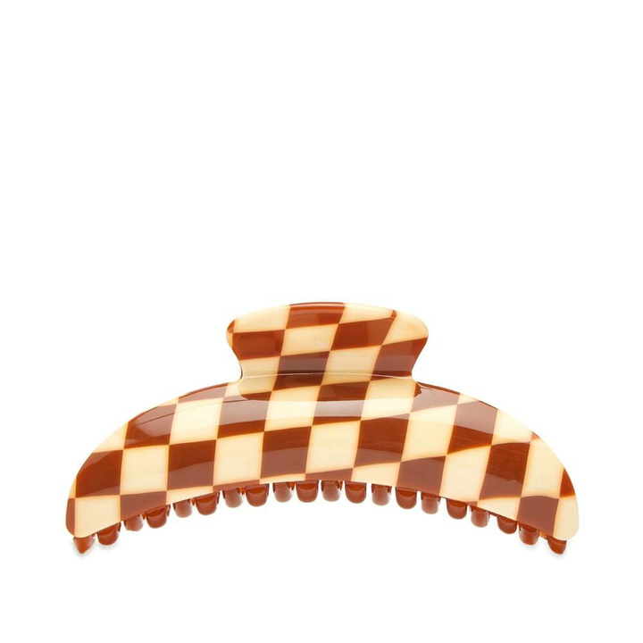 Photo: Tort Women's Anna Claw Clip in Brown Checkerboard