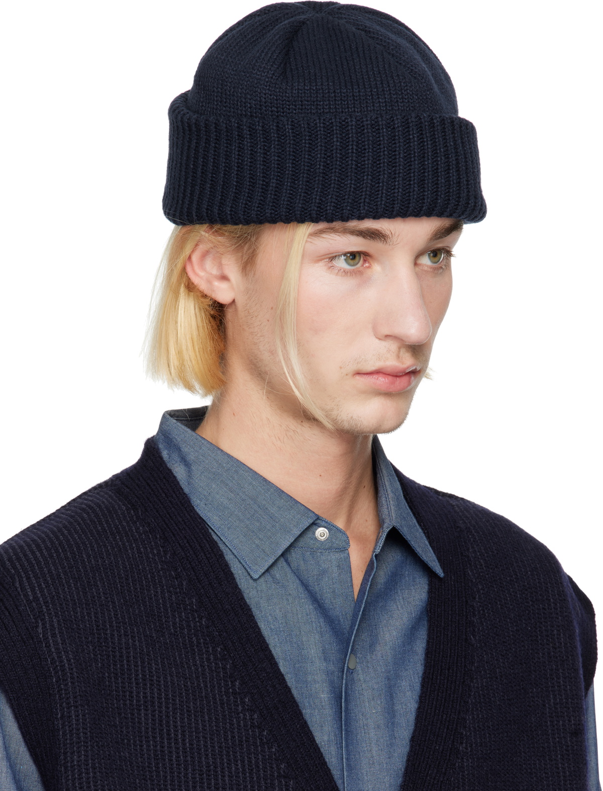 nanamica Navy WINDSTOPPER Beanie