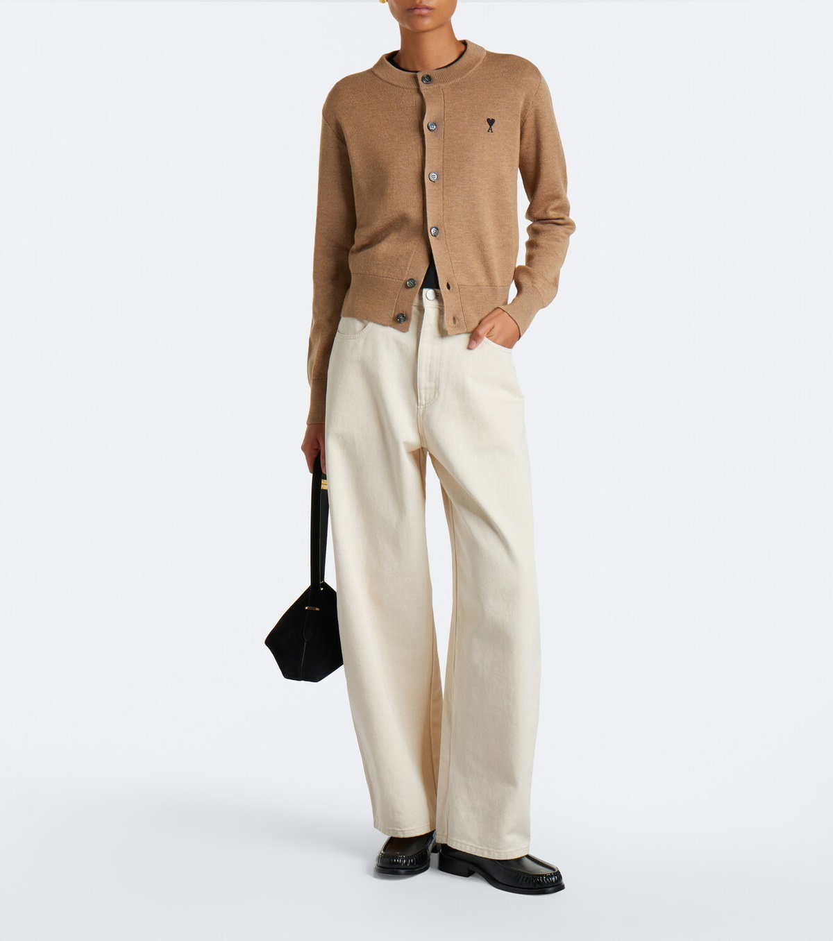 Ami Paris Ami de Cœur wool cardigan