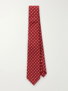 Purdey - 8cm Dapper Duck Printed Silk Tie - Red