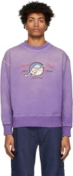 MSGM Purple Felpa Sweatshirt