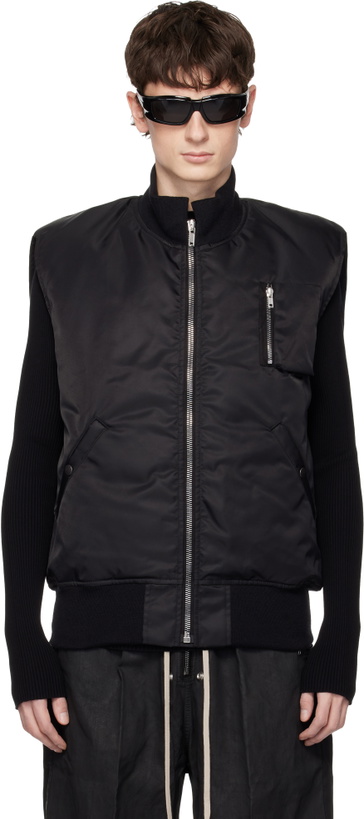Photo: Rick Owens DRKSHDW Black Temple SL Tankers Bomber Vest
