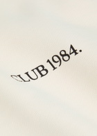 Club 1984 Saint Crew Logo-print Cotton Sweatshirt Cream