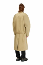 Diesel Trench coat with cocoon sleeves - Leather jackets Mens in Brown
