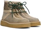 Kenzo Beige Kenzo Paris Yuki Pony Leather Boots
