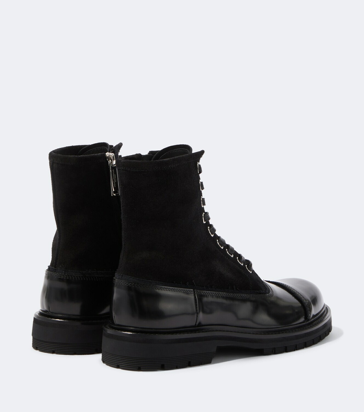 Dolce&Gabbana Suede and leather lace-up boots