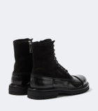 Dolce&Gabbana Suede and leather lace-up boots