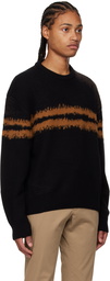 ZEGNA Black Stripe Sweater