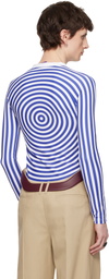 Jean Paul Gaultier Blue & White 'The Blue Target' T-shirt