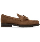 Tod's - Suede Tasselled Loafers - Brown
