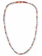 Roxanne Assoulin - Glass, Faux Pearl and Gold-Tone Beaded Necklace