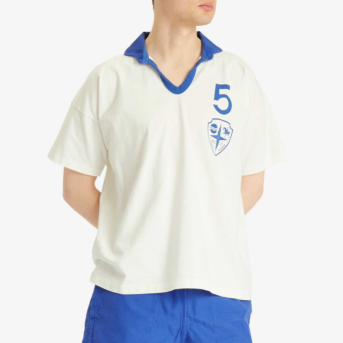 BODE Men's Recreation Polo in Cream Bode