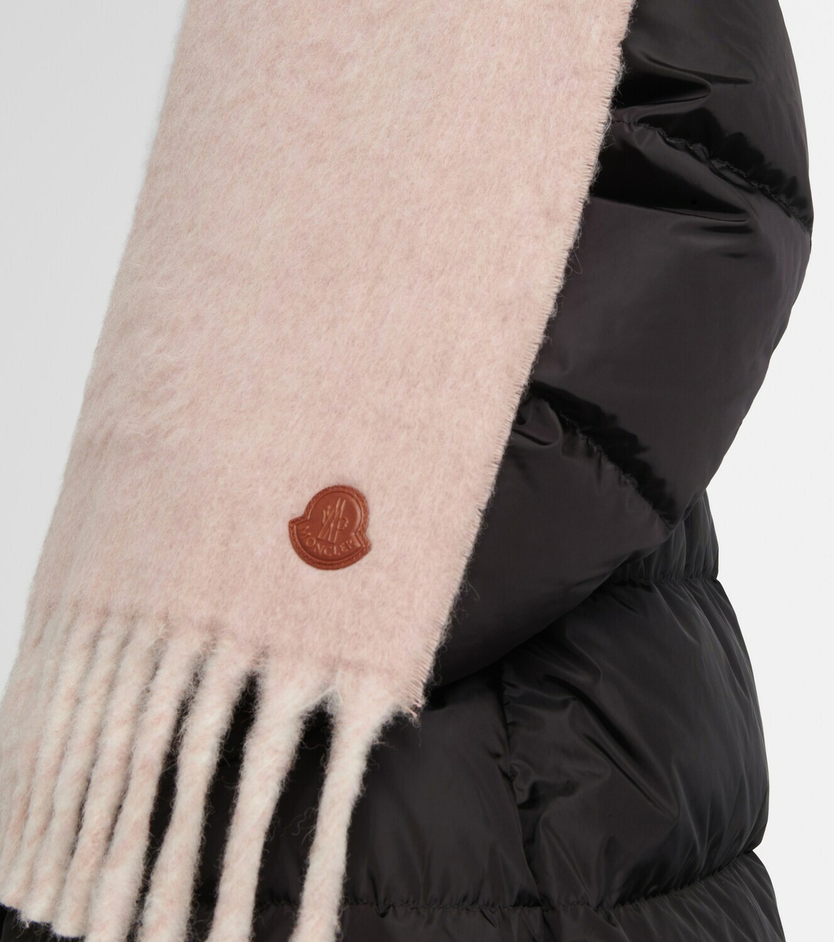 Moncler Alpaca and wool-blend scarf