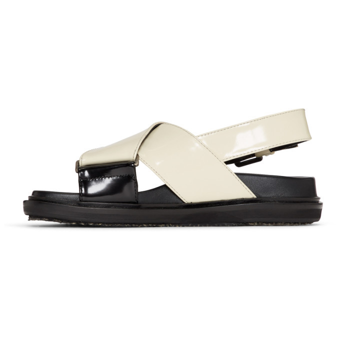 Marni White Fussbett Sandals Marni