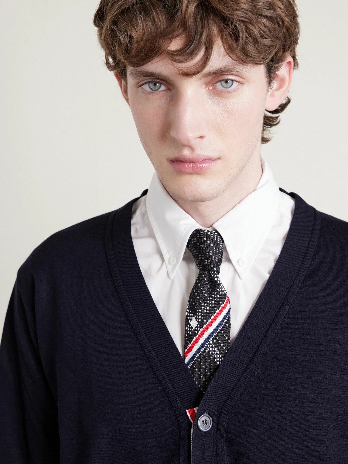 Thom Browne - 5cm Silk-Jacquard Tie