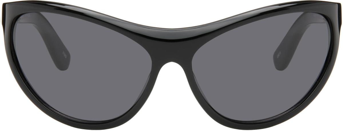 THISTLES Black 'The Lex' Sunglasses