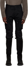 Julius Black Gas Mask Cargo Pants