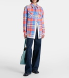 God's True Cashmere Creator plaid cashmere shirt